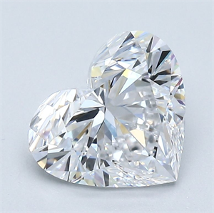 Picture of Natural Diamond 2.01 Carats, Heart with  Cut, D Color, VVS2 Clarity and Certified by GIA