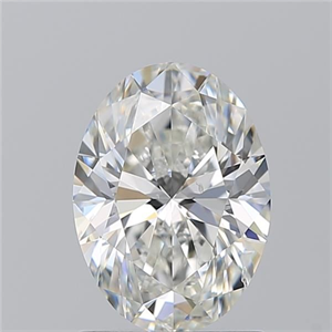 Picture of Natural Diamond 1.50 Carats, Oval with  Cut, G Color, SI1 Clarity and Certified by GIA