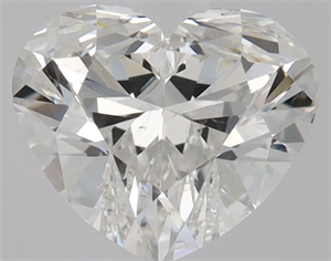 Picture of Natural Diamond 0.80 Carats, Heart with  Cut, F Color, SI2 Clarity and Certified by HRD