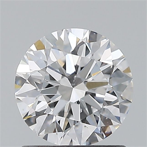 Picture of Natural Diamond 0.90 Carats, Round with Excellent Cut, D Color, SI1 Clarity and Certified by GIA