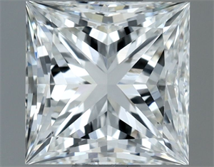 Picture of Natural Diamond 0.80 Carats, Princess with  Cut, G Color, VS1 Clarity and Certified by GIA