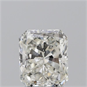 Natural Diamond 1.50 Carats, Radiant with  Cut, I Color, VVS2 Clarity and Certified by GIA
