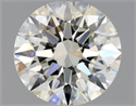 Natural Diamond 1.03 Carats, Round with Excellent Cut, J Color, VVS2 Clarity and Certified by GIA