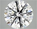 Lab Grown Diamond 5.09 Carats, Round with Excellent Cut, F Color, VVS2 Clarity and Certified by IGI
