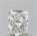 Natural Diamond 0.50 Carats, Radiant with  Cut, I Color, VVS2 Clarity and Certified by GIA