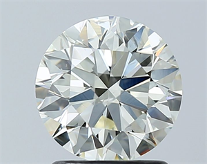 Picture of Natural Diamond 1.50 Carats, Round with Excellent Cut, L Color, SI1 Clarity and Certified by GIA