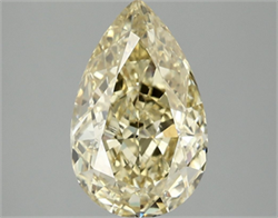 Picture of Lab Grown Diamond 3.08 Carats, Pear with  Cut, Fancy Vivid Yellow Color, VS1 Clarity and Certified by IGI