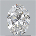 Natural Diamond 0.70 Carats, Oval with  Cut, D Color, VVS2 Clarity and Certified by GIA