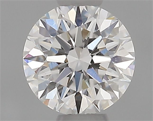 Picture of Natural Diamond 0.41 Carats, Round with Excellent Cut, E Color, VS2 Clarity and Certified by GIA