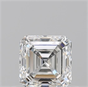 Natural Diamond 0.51 Carats, Asscher with  Cut, G Color, VVS1 Clarity and Certified by GIA