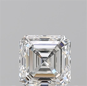 Picture of Natural Diamond 0.51 Carats, Asscher with  Cut, G Color, VVS1 Clarity and Certified by GIA