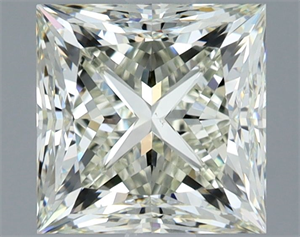 Picture of Natural Diamond 1.70 Carats, Princess with  Cut, L Color, VS1 Clarity and Certified by GIA