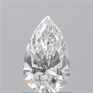 Picture of Natural Diamond 1.01 Carats, Pear with  Cut, F Color, SI2 Clarity and Certified by GIA