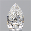 Natural Diamond 2.25 Carats, Pear with  Cut, G Color, VS2 Clarity and Certified by GIA