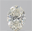 Natural Diamond 1.21 Carats, Oval with  Cut, K Color, SI1 Clarity and Certified by GIA
