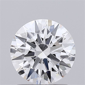 Picture of Lab Grown Diamond 1.24 Carats, Round with Ideal Cut, D Color, VVS1 Clarity and Certified by IGI