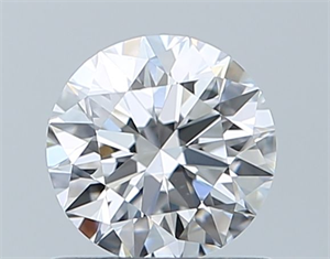 Foto Diamante Natural 0.71 quilates, Redondo , Color E, claridad VS2 y certificado GIA de