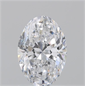 Natural Diamond 1.30 Carats, Oval with  Cut, D Color, VS1 Clarity and Certified by GIA