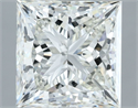 Natural Diamond 4.02 Carats, Princess with  Cut, I Color, VVS2 Clarity and Certified by IGI