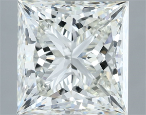 Picture of Natural Diamond 4.02 Carats, Princess with  Cut, I Color, VVS2 Clarity and Certified by IGI
