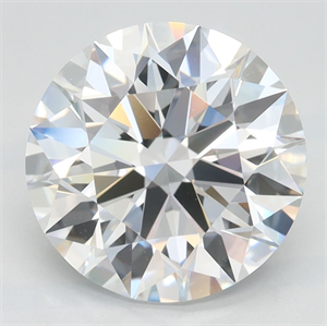 Picture of Lab Grown Diamond 3.16 Carats, Round with Ideal Cut, D Color, IF Clarity and Certified by IGI