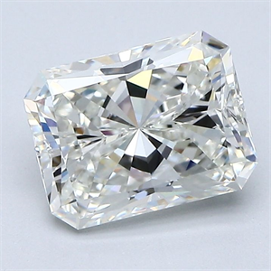 Picture of Natural Diamond 1.90 Carats, Radiant with  Cut, I Color, VVS1 Clarity and Certified by GIA