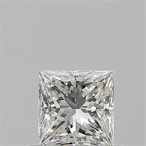 Picture of Natural Diamond 0.52 Carats, Princess with  Cut, J Color, VVS2 Clarity and Certified by GIA