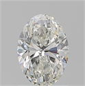Natural Diamond 1.22 Carats, Oval with  Cut, H Color, SI1 Clarity and Certified by GIA