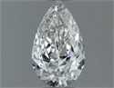 Diamante Natural 0.50 quilates, De pera , Color H, claridad SI1 y certificado GIA
