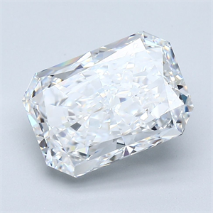 Foto Diamante Natural 3.50 quilates, Radiante , Color D, claridad VVS2 y certificado GIA de