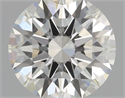 Natural Diamond 0.52 Carats, Round with Excellent Cut, H Color, VS2 Clarity and Certified by GIA