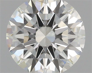 Picture of Natural Diamond 0.52 Carats, Round with Excellent Cut, H Color, VS2 Clarity and Certified by GIA
