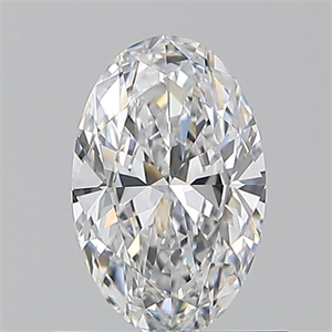 Picture of Natural Diamond 0.64 Carats, Oval with  Cut, D Color, VS1 Clarity and Certified by GIA