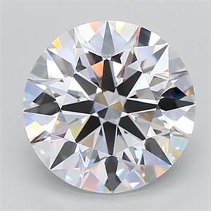 Picture of Lab Grown Diamond 3.02 Carats, Round with Excellent Cut, D Color, VVS2 Clarity and Certified by GIA