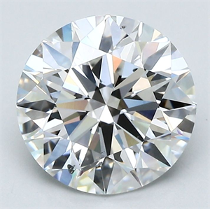 Picture of Natural Diamond 2.85 Carats, Round with Excellent Cut, E Color, SI1 Clarity and Certified by GIA