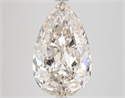 Natural Diamond 4.33 Carats, Pear with  Cut, K Color, VVS1 Clarity and Certified by GIA