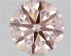 Picture of Lab Grown Diamond 1.79 Carats, Round with Ideal Cut, Fancy Intense Pink Color, VS1 Clarity and Certified by IGI
