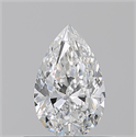 Natural Diamond 0.50 Carats, Pear with  Cut, E Color, VS2 Clarity and Certified by GIA