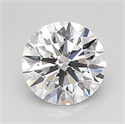 Lab Grown Diamond 1.03 Carats, Round with Ideal Cut, D Color, VVS2 Clarity and Certified by IGI