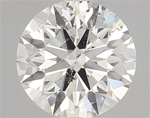Picture of Natural Diamond 1.06 Carats, Round with Excellent Cut, K Color, I1 Clarity and Certified by GIA