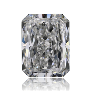Picture of Natural Diamond 0.71 Carats, Radiant with  Cut, F Color, VS1 Clarity and Certified by GIA