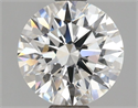 Lab Grown Diamond 1.55 Carats, Round with Ideal Cut, D Color, VS1 Clarity and Certified by IGI