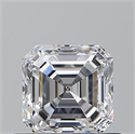 Natural Diamond 0.70 Carats, Asscher with  Cut, D Color, VVS2 Clarity and Certified by GIA