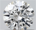 Natural Diamond 0.55 Carats, Round with Excellent Cut, G Color, VS2 Clarity and Certified by GIA