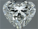 Natural Diamond 0.70 Carats, Heart with  Cut, J Color, VVS2 Clarity and Certified by IGI