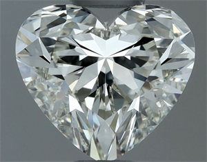 Picture of Natural Diamond 0.70 Carats, Heart with  Cut, J Color, VVS2 Clarity and Certified by IGI