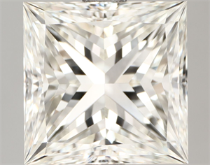 Picture of Natural Diamond 3.02 Carats, Princess with  Cut, I Color, VVS1 Clarity and Certified by IGI