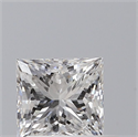 Natural Diamond 0.74 Carats, Princess with  Cut, E Color, VS2 Clarity and Certified by GIA