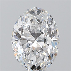 Picture of Natural Diamond 1.19 Carats, Oval with  Cut, D Color, SI1 Clarity and Certified by GIA