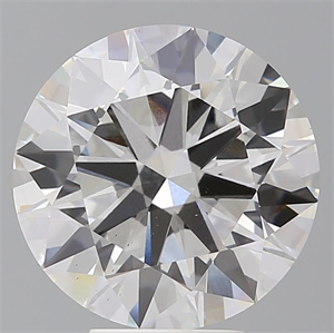 Picture of Lab Grown Diamond 6.00 Carats, Round with Ideal Cut, F Color, VS2 Clarity and Certified by IGI